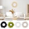 Artificial Pampas Grass Wreath Front Door Wall Mounts DIY Garland Centerpiece Flower Arrangement Home Decor