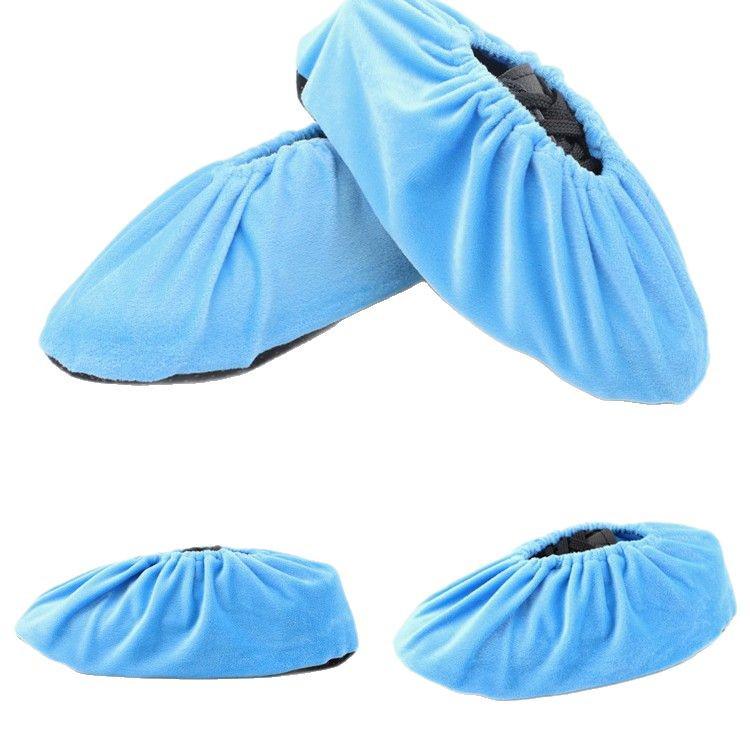 Thickened Non-Slip Adult Fleece Shoe Covers for Indoor Use, Reusable and Washable.