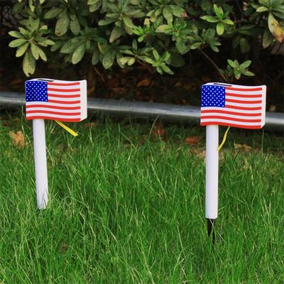 Solar LED Flag Ground Light: Waterproof Outdoor Decorative Lawn Light