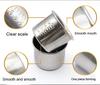 5pcs Medical Stainless Steel Medicine Measuring Cup with Scale 40Ml Small Medicine Cup Dental Tools