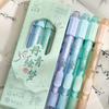 4PCS/Set Quick Drying Gel Pen 0.5mm Ballpoint Pen Cartoon Black Pen  Writing Tool