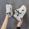 Kleiner Mann dicke Sohle höhenverstellend Damen neue kleine weiße Schuhe lässige Mode vielseitig atmungsaktiv Sport Damenschuhe