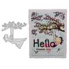 Swing Under the Tree Frame Metal Silvery Stencil Embossing Cutting Dies For Diy Scrapbooking Paper Album Cards Making