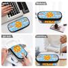 Pen Case Multi Compartment Strong Polyester Fabric Zipper Closure with Mesh Pocket Removable Divider and Pen Slots for Boys Girls