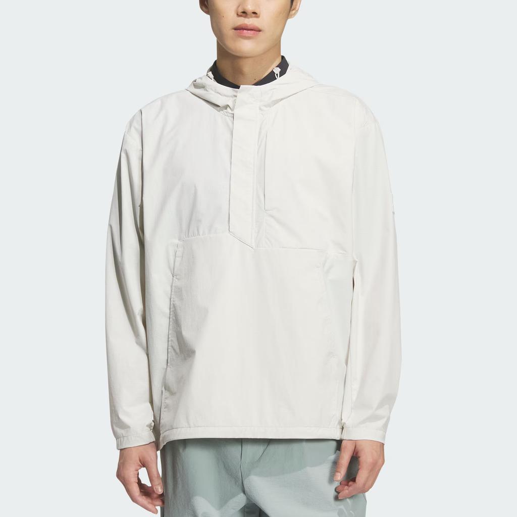 Adidas Club Consumer Anorak Solid Color Hooded Long Sleeve Golf Shirt Men Tops KD0915