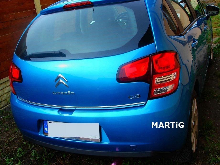 Citroen C3 II 08- CHROME STRIP On the Hatch
