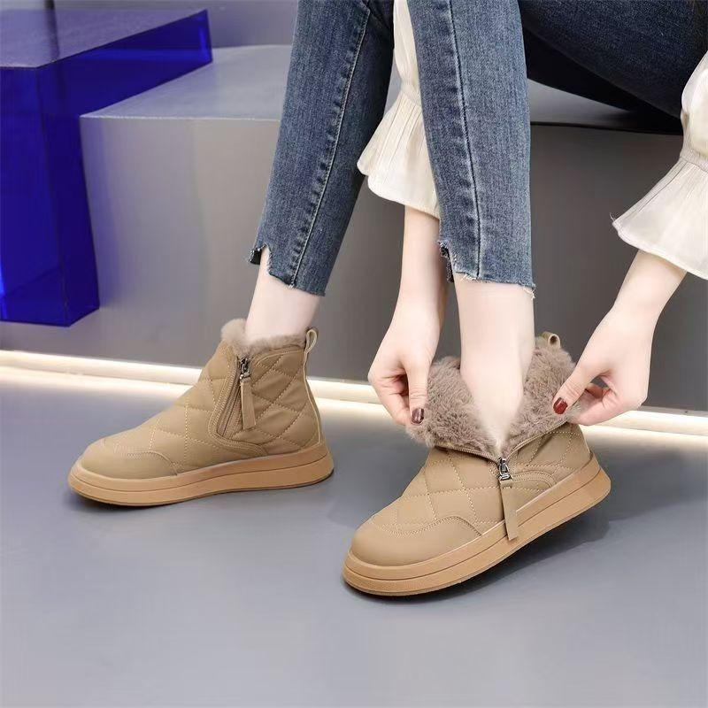 Women's shoes winter new popular Northeast large cotton shoes non-slip thick-soled warm short boots piled thickened snow boots shoes