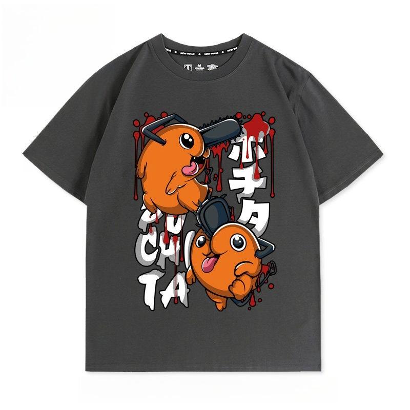 

Chainsaw Unisex Pochita Anime Printed Tshirt Unisexs and Womens Tshirt Unisexs Top Sports Tshirt 2026 Summer New Tee 4XL