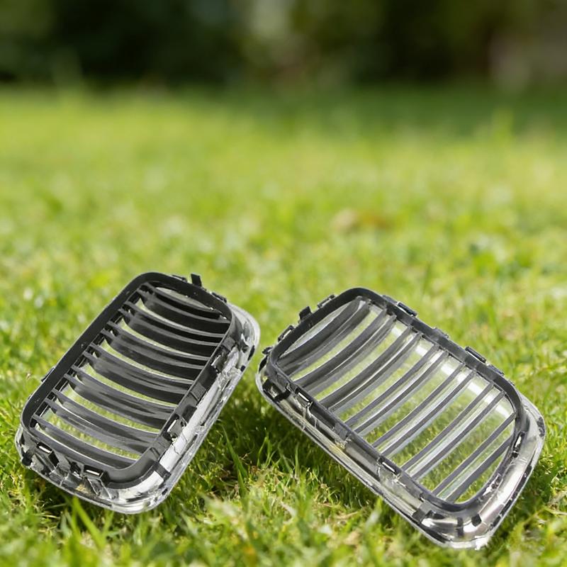 For BMW E36 3 Series 1997-1999 Car Grille Double Line Front Kidney ABS Front Hood Grill Black 51138195152 51138195151 Parts