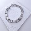 Men Cross Shape 6mm 8mm 11mm Imperial Chain Bracelet High Polished Stainless Steel Chunky Street Wrist Jewelry