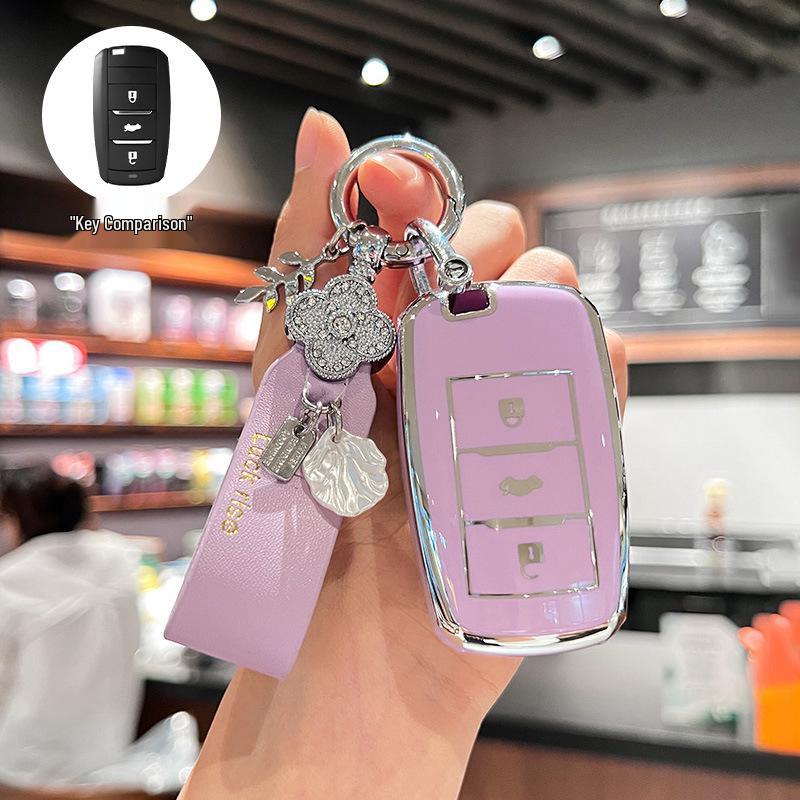 Changan Car Key Case: Compatible with Nuo, Mi Yu, Lumin, Benben, Eado, CS55, Yi Dong DT - 35 Shell Bag for Women.
