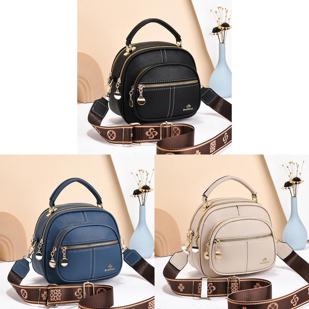 Minimalist Pu Crossbody Bag With Inner Pockets For Women
