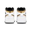 Jordan 1 Mid Weißgold Schwarz GS 554725-190