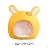 Hat Plush Cap Headpiece Bunny Decorative Beanie Winter Decor Warm 29Cmx30cm Costume Headgear for