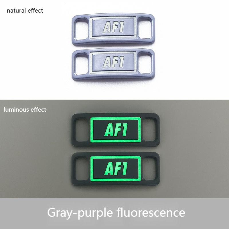 Luminous Shoelaces Buckle AF1 Glowing Metal Lock for Shoelace DIY Lace Shoe Footwear Decoration Sneaker Decorations Accessories