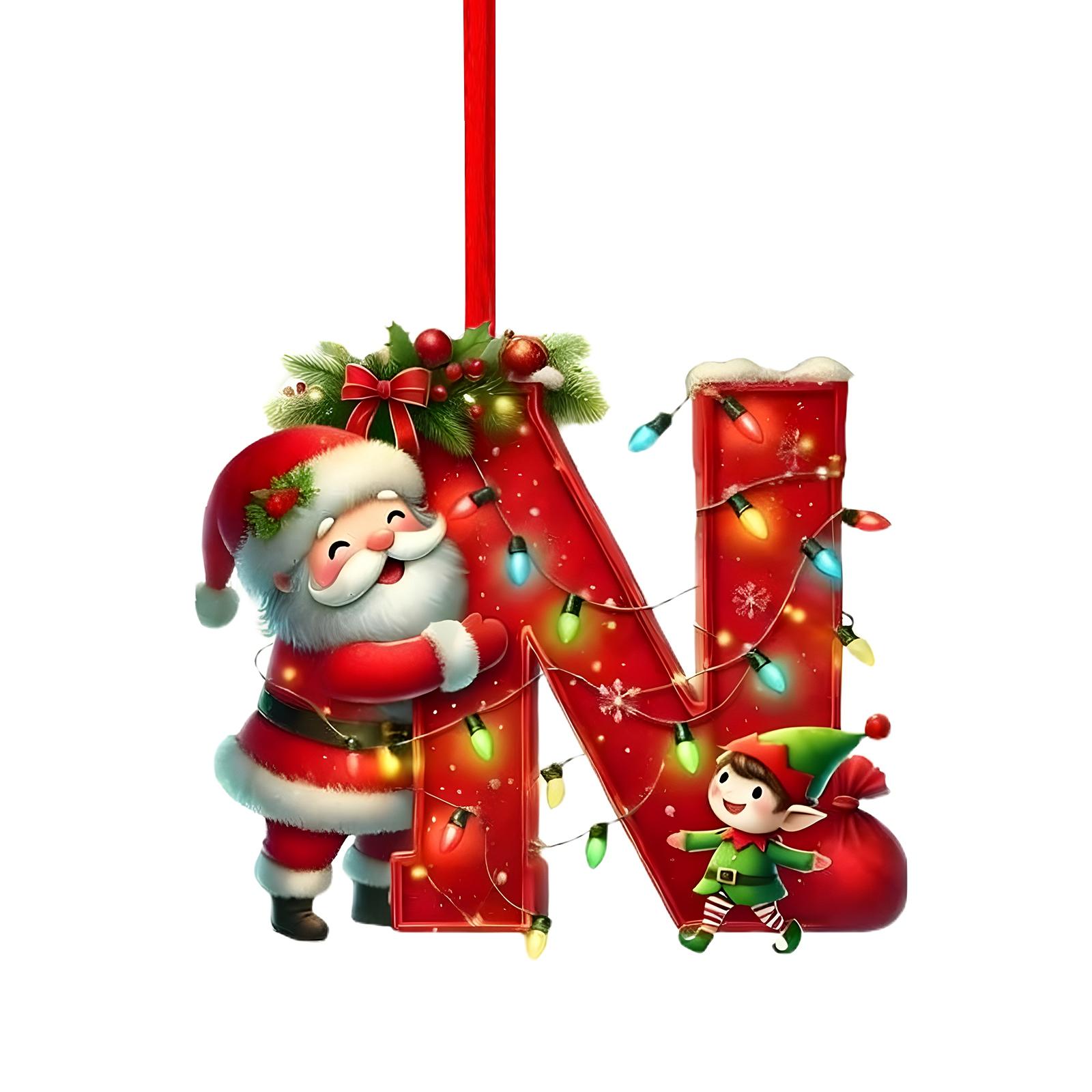 

26 букв,Рождество,Украшения,Акрил,1 One Size