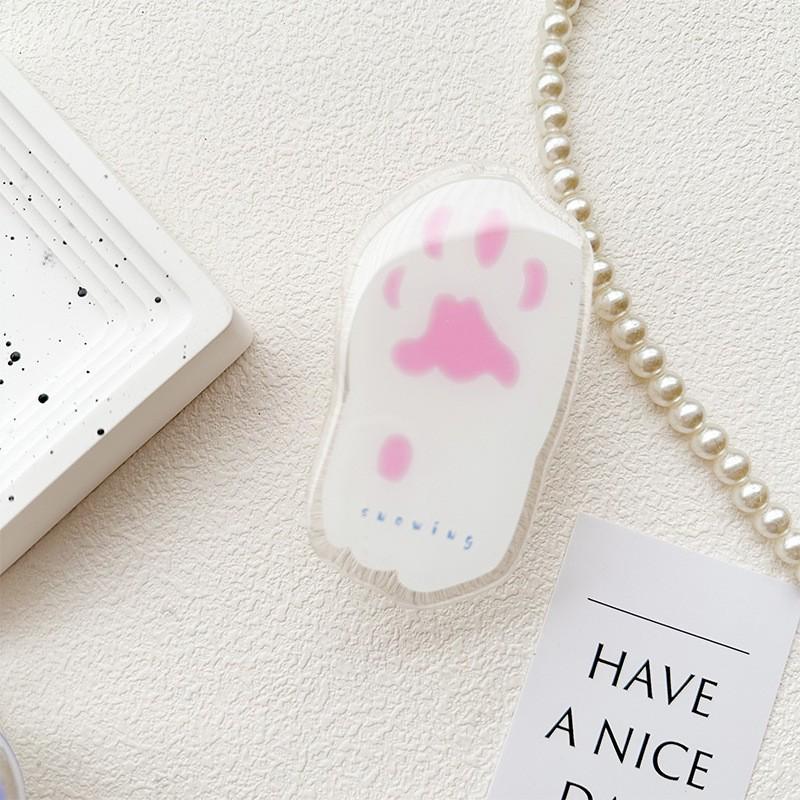 

Cute Instagram Style Cat Phone Airbag Holder With Back Sticker Small Fresh Desktop Watching TV Series Support Stand Portable Easy To Carry