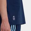 Adidas T Shirts Men's Blue Crew Neck Moderate Straight Fit HL0562