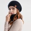 Herbst Winter Männer Skullies Mützen Frauen Kappe Schal Anzug Samt Pullover Kappe Im Freien Warme Gestrickte Wolle Kappe Hülse Kappe