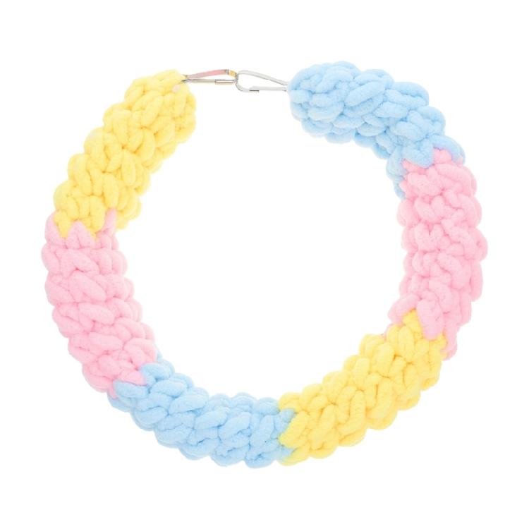 

Wide Comfortable Climbing Rope Toy with Removable Hook Machine Washable Cotton Rope For Cages And amusement синий