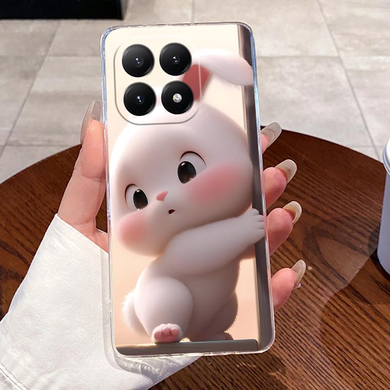 For Xiaomi 15T Case Aesthetic Fashion Cute Cat Astronaut Soft Silicone TPU Back Cover For Xiaomi 15T Pro Transparent Phone Case