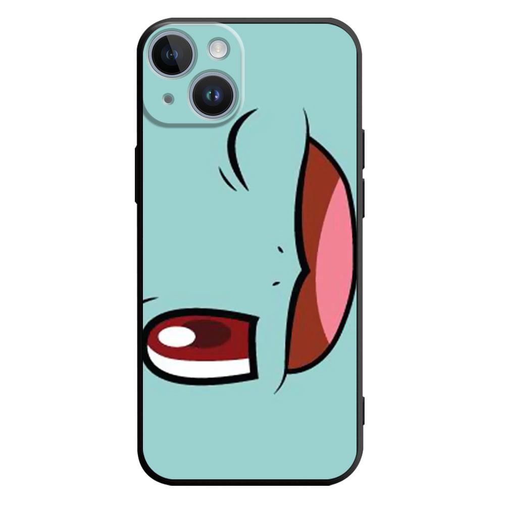 Pouzdro s obličejem Pokémona Pikachu pro iPhone 14 Plus 7 8 6S 11 12 Mini SE 13 Pro Max XR XS X 14Pro 13Mini 14 Luxusní černé pouzdro na telefon