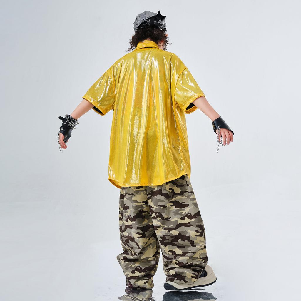Children'S Hip-Hop Trendy Clothes Boys' Hip-Hop Fried Street Hiphop Performance Clothes Are Trendy And Cool Children'S Summer Two-Piece Short Sleeves