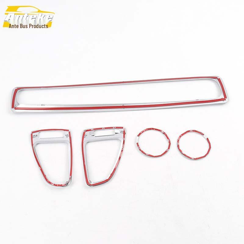 XRV Air Outlet Decorative Frame: Electroplated Cold Air Sequin Sticker for Car Accessories