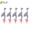 HENGJIA Fishing Lure Spinner Bait Box Set 8 Types Metal Copper Spoon Lures Freshwater Saltwater Bass Pike