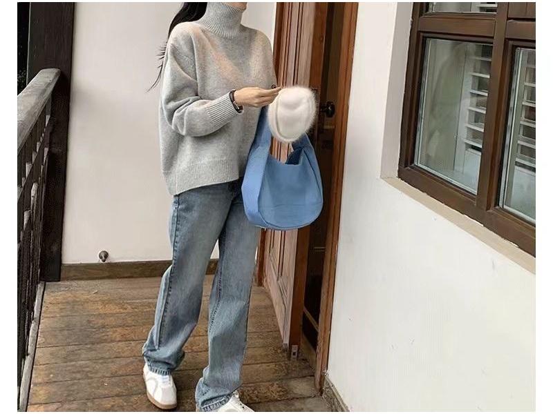 Women's Knitted Sweater: Autumn/Winter Hong Kong Style, Lazy Fit, Slimming, Thick, Versatile as Outer or Inner Wear