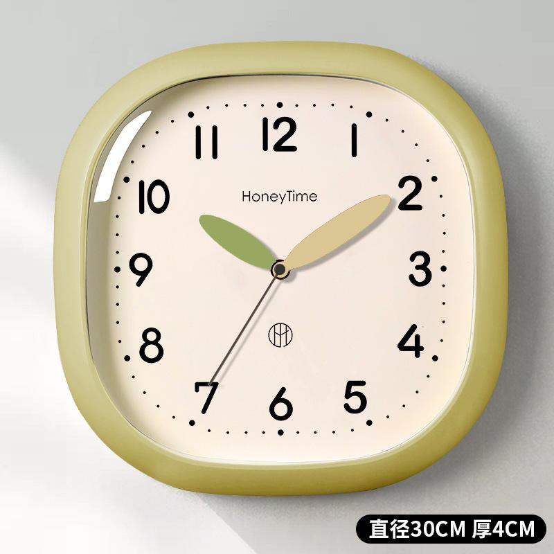 Wall Clock Living Room 1011 New Clock Wall Hanging Home Silent Bedroom Advanced Sense No Punching Clock Creative Wall Watch