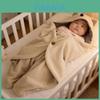 Saco de Dormir Swaddle para Bebê com Material de Lã de Cordeiro Pelúcia para Conforto de Recém-Nascido no Outono e Inverno