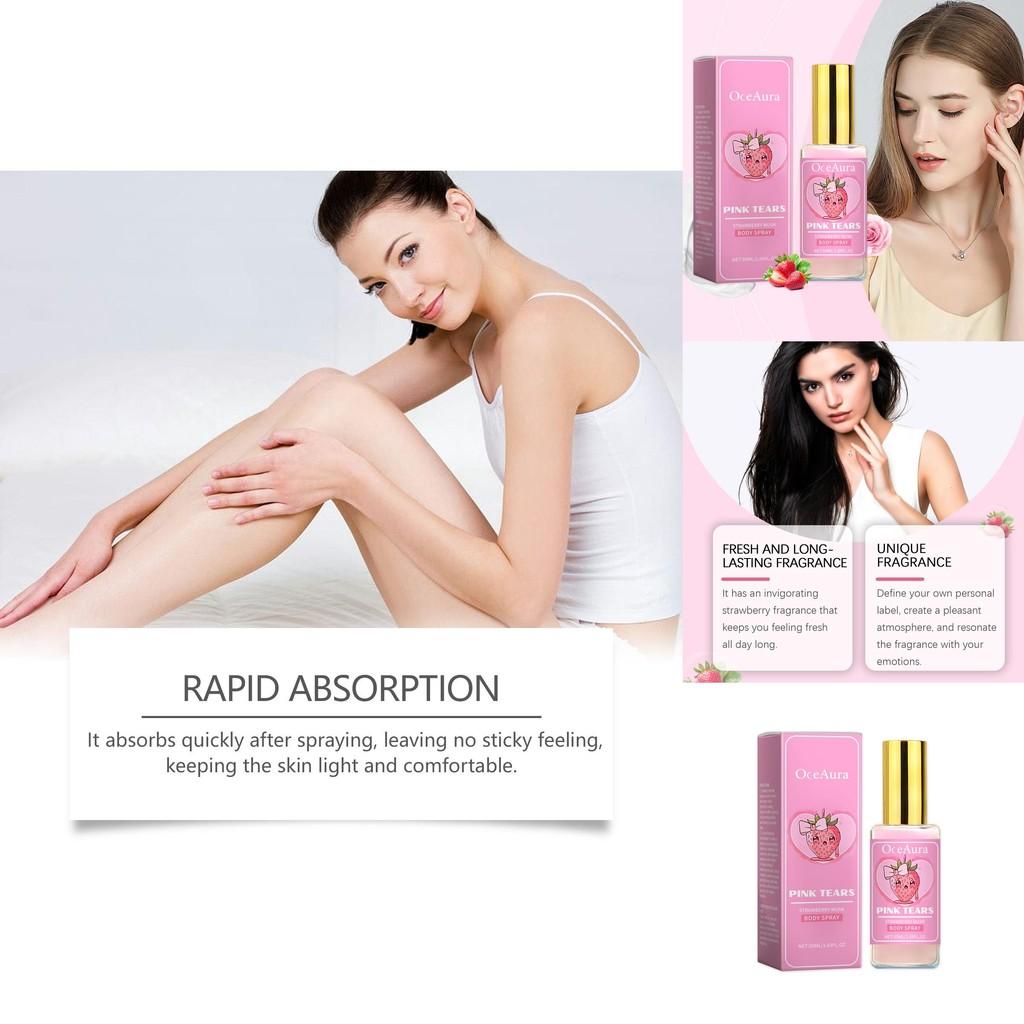 Oceaura Strawberry Musk Body Spray Refreshing Moisturizing Hydrating Fragrance 50ml