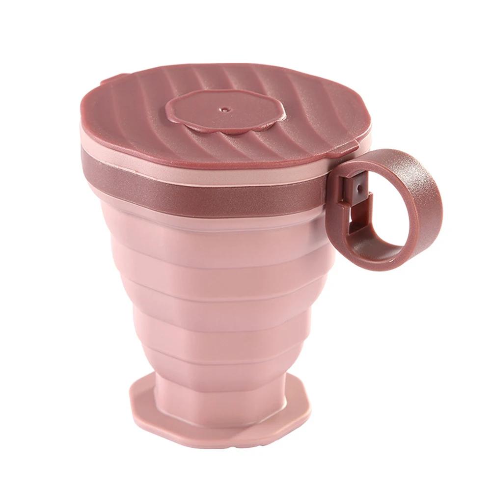 220ml Folding Cup BPA FREE Food Grade Silicone Water Cup Travel Outdoor Camping Portable Telescopic Cup Coffee Cups Drinking Mug