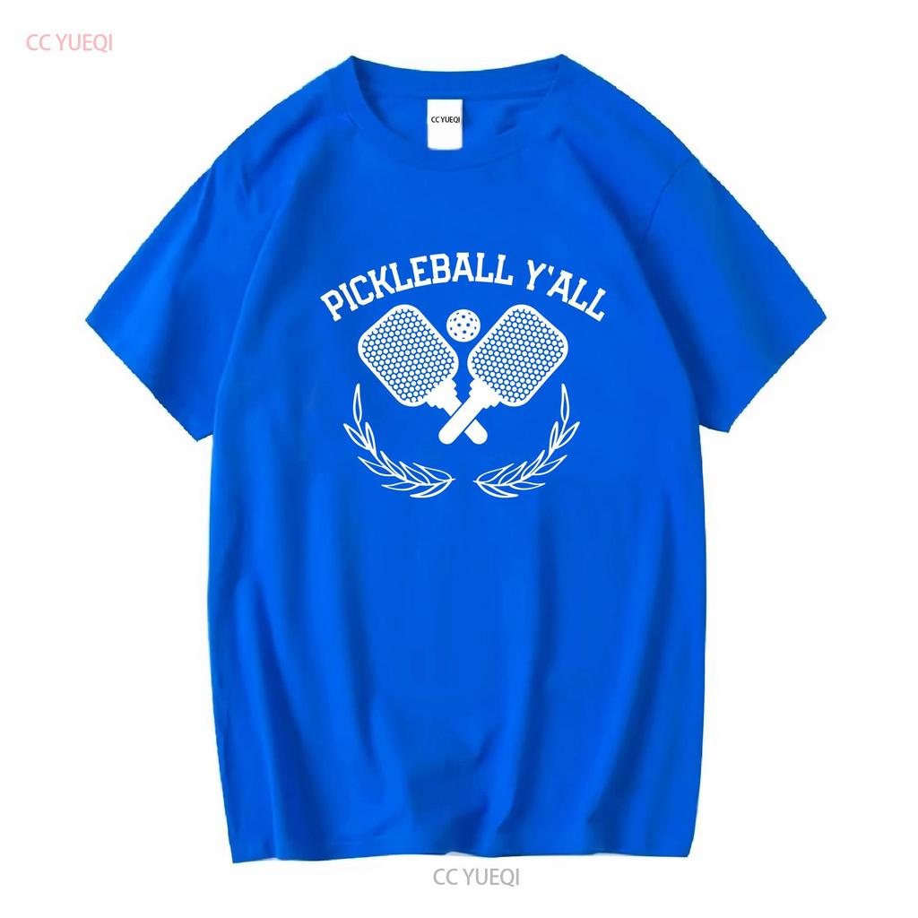 Pickleball Yall Shovels Sports Funny T Shirt vintage Washed Breathable designer clothes Stylish graphic homme Slightly