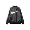 Nike Sportswear Double Swoosh Reversible Bomber Jacket Black White Men DO2889-010