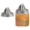 Tappo Spremiagrumi per Vaso Mason Acciaio Inossidabile Spremiagrumi Manuale per Limone Arancia Estrazione Succhi Lavabile in Lavastoviglie