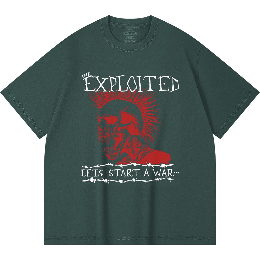 T-shirt Heavy Metal 100% Cotone 230 Gsm Stampa Band Rock Musica Popolare Unisex T-shirt Pesante in Cotone