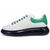Alexander Mcqueen Oversized Sneaker Leather Stylish Skateboarding Shoes Men's White Green 604232WHXMA9435