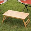 BUNDOK Bamboo Table 50 (BD-191) Lightweight and Compact for Camping and Outdoor Use (Standard Size)