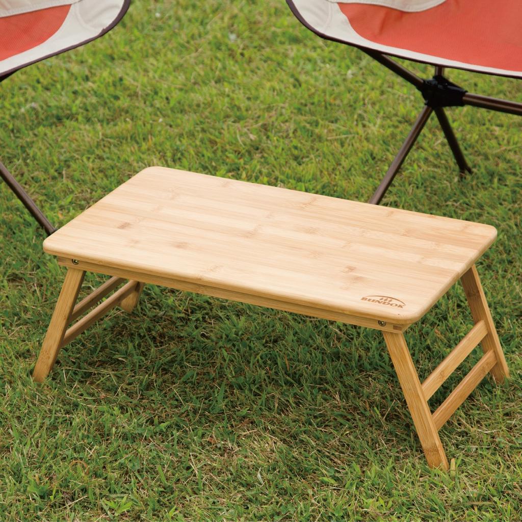 BUNDOK Bamboo Table 50 (BD-191) Lightweight and Compact for Camping and Outdoor Use (Standard Size)