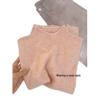 Women's Slim-Fit Soft Knitted Pullover Sweater, Suitable for Spring, Autumn, and Winter, Solid Colors