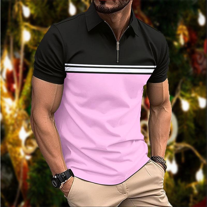Collar Slim Fit Men's T-shirt Polo Shirt