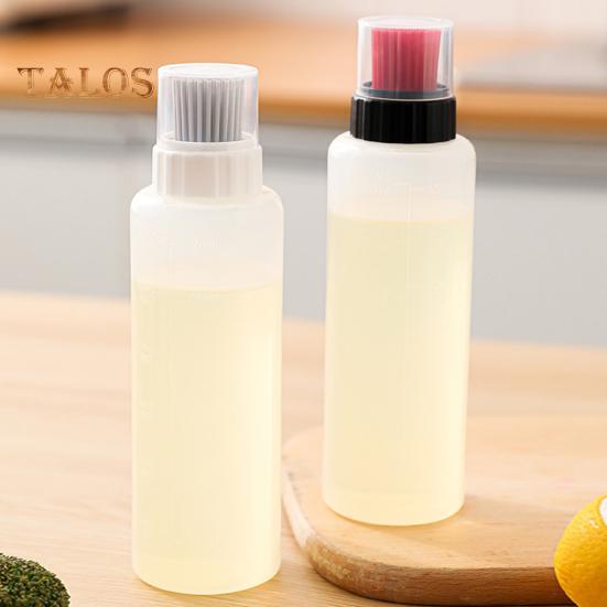 Průhledná láhev na olej se stupnicí Design s flexibilními štětinami Potravinářský nástroj na grilování bez obsahu BPA na olej