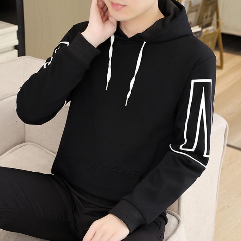 Autumn Men's Loose Sweater Plus Size 8XL Sweater Cotton Hooded Casual Men's Long Sleeve Sweater