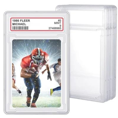35PT Game Collection Cards Protector Trading Card Durable Sleeves 90x65mm Thick for Games Sports Cards Hard Plastic Holder