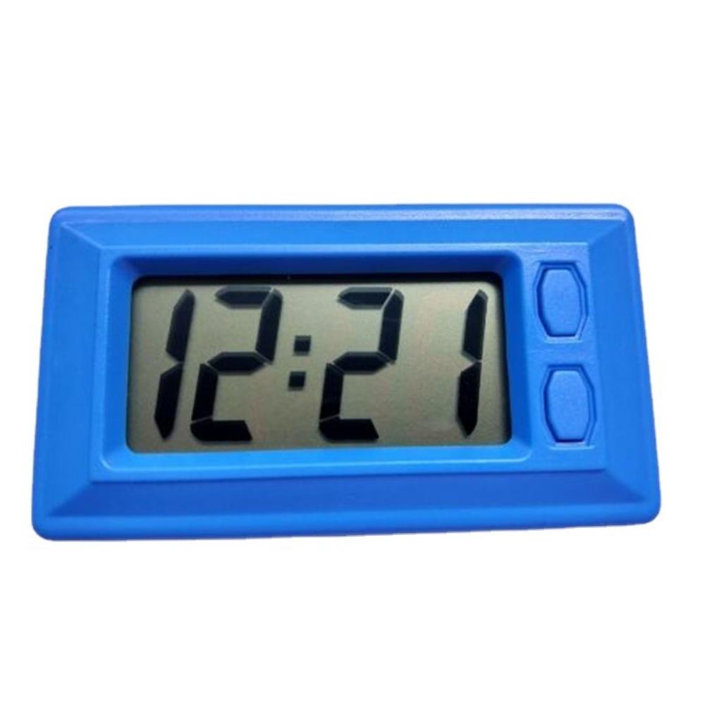 

ЖК Цифровой Дисплей Цифровые Часы Ультратонкие Часы для Приборной Панели Автомобиля Для Дома Офиса Декора Автомобиля синий
