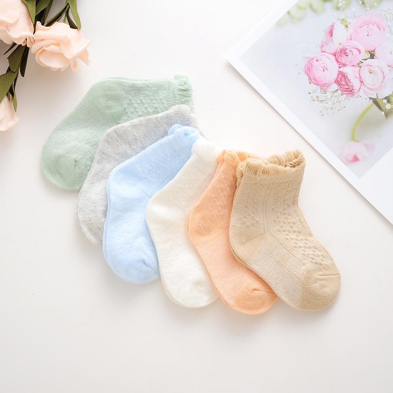 6 Pairs /lot 0 To 24M Summer Short Socks For Baby Cute Animal Newborn Infants Socks Extreme Soft Socks On Girls Boys Spring