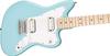 Squier E-Gitarre Mini Maple Daphne Blue mit Softcase Jazzmaster® HH, Griffbrett,