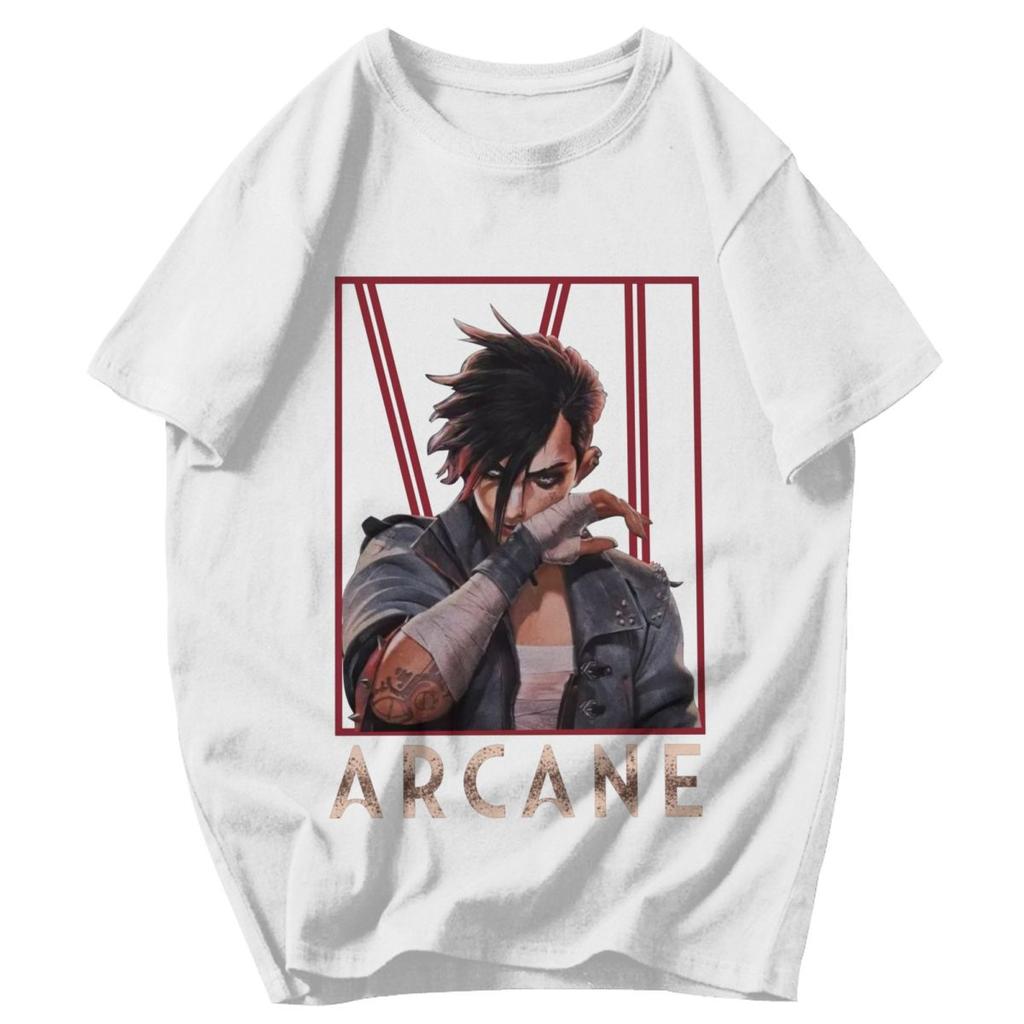 Herr T-shirt Arcane Säsong 2 Vi Gåvor Y2K Grafiska T-shirts Unisex Kläder T-shirts